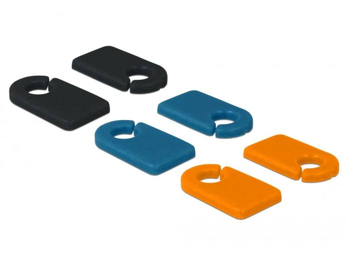 DeLOCK Cable Marker Clip voor zelf-etikettering Set 6 stuks kabelclip – Foto 2 van 2