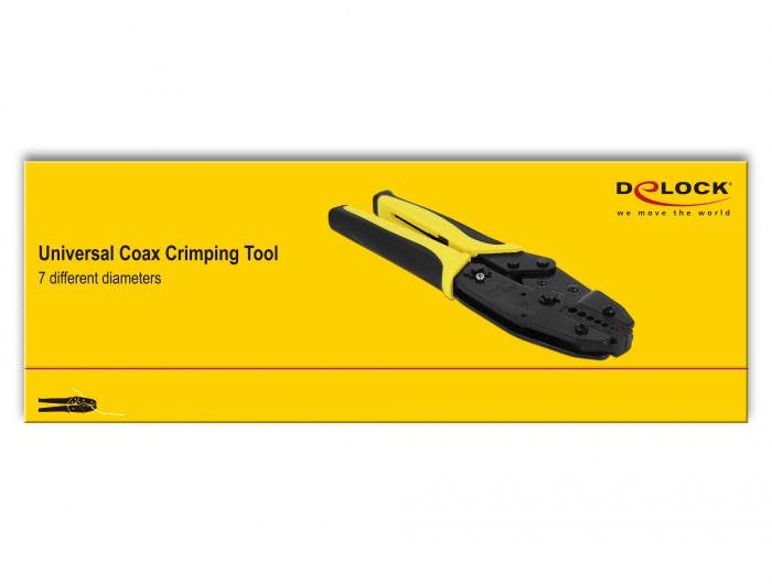 Delock 90296 90296 Krimptang Coax-connectoren RG58, RG174, RG140, RG316-4