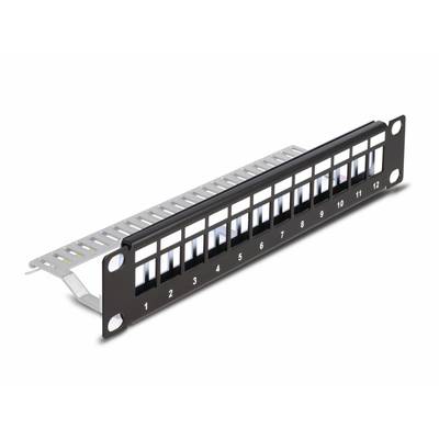 Delock 66874 Patchpaneel 254 mm (10") 1 HE Zwart-0