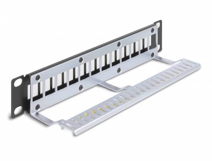 Delock 66874 Patchpaneel 254 mm (10") 1 HE Zwart-2