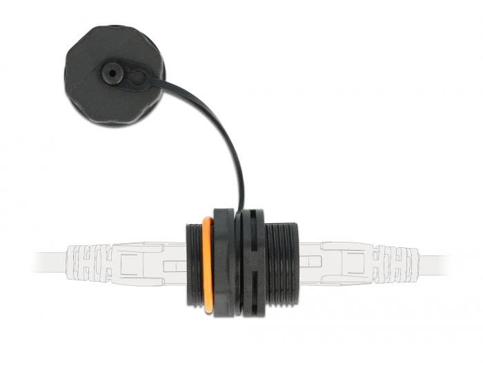 Delock Delock - Netzwerkkoppler - RJ-45 (W) abgedichtet zu RJ-45 (W) Kabelverbinder RJ45-bus naar RJ45 CAT.6A-bus met af-2