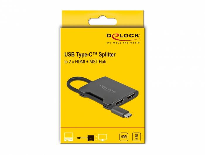 Delock 87778 HDMI-splitter Zwart-3