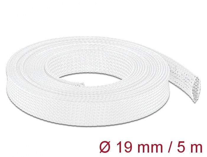 Delock 20695 20695 Gevlochten slang Wit Polyester 5 m 14 tot 30 mm 1 stuk(s)-1