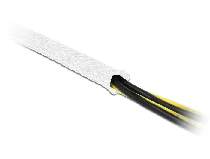 Delock 20695 20695 Gevlochten slang Wit Polyester 5 m 14 tot 30 mm 1 stuk(s)-3