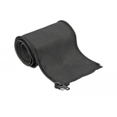 Delock 19218 Kabelslang Polyester Zwart (Ø x l) 35 mm x 1 m 1 stuk(s)-0