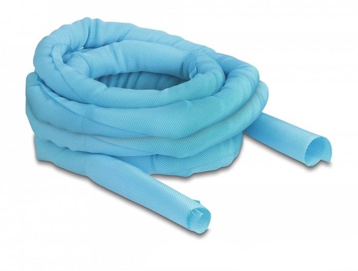 Delock 20883 Kabelslang Polyester Blauw (Ø x l) 25 mm x 5 m 1 stuk(s)-1