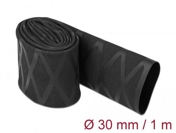 Delock 19596 Krimpkous Zwart 30 mm Krimpverhouding:2:1 1 stuk(s)