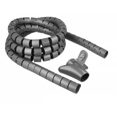 Delock 18844 Ribbelbuis Polyethyleen Grijs (Ø x l) 20 mm x 2.5 m 1 stuk(s)-0