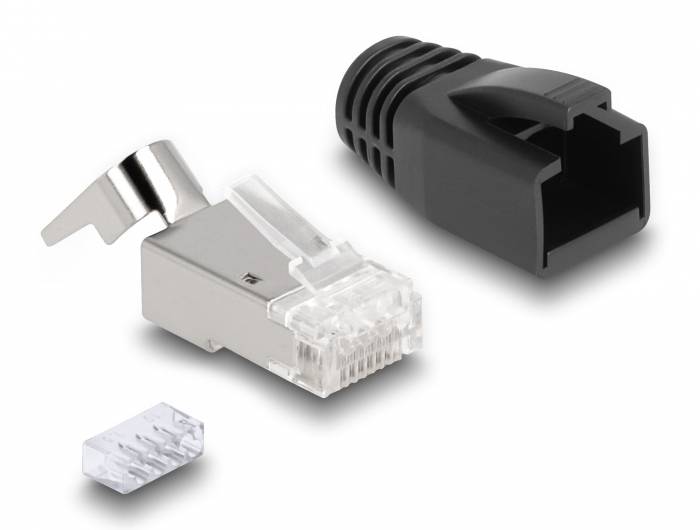 Delock Delock - Netzwerkanschluss - RJ-45 (M) - S/FTP - CAT 6a/7 (Packung mit 25) RJ45 modulaire stekker CAT.6A, CAT CAT-3