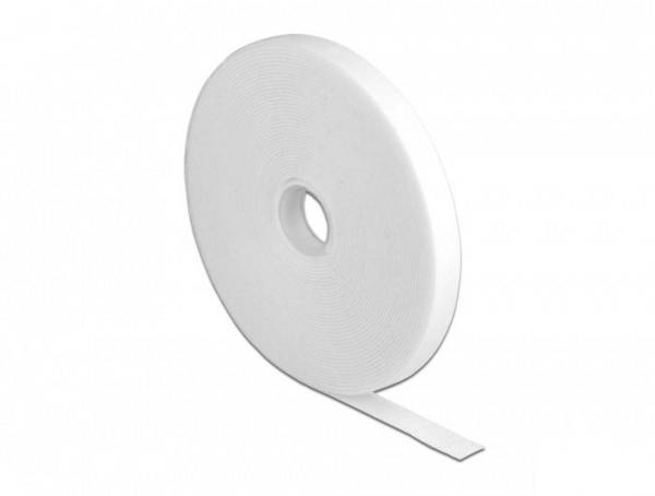 Delock Kabelbinder Klittenband (l x b) 10 m x 13 mm Wit 1 stuk(s)