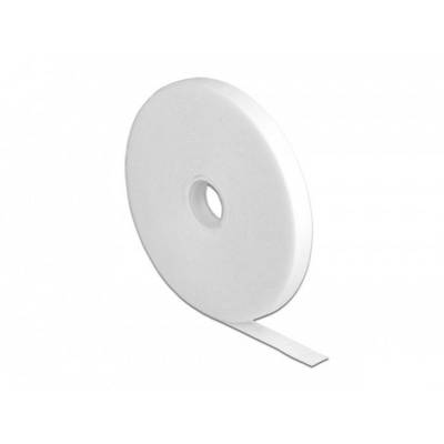 Delock Kabelbinder Klittenband (l x b) 10 m x 13 mm Wit 1 stuk(s)-0