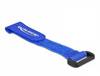 Delock Klittenband kabelbinder (l x b) 150 mm x 20 mm Blauw 5 stuk(s)