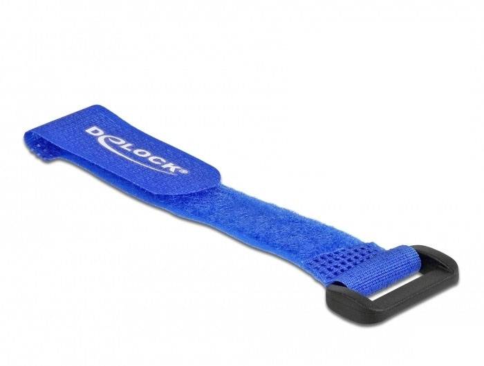 Delock Klittenband kabelbinder (l x b) 150 mm x 20 mm Blauw 5 stuk(s)-1