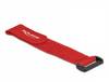 Delock Klittenband kabelbinder (l x b) 190 mm x 25 mm Rood 5 stuk(s)