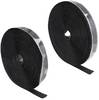 Delock 20857 Klittenband Om vast te plakken (l x b) 15 m x 25 mm Zwart 1 stuk(s)