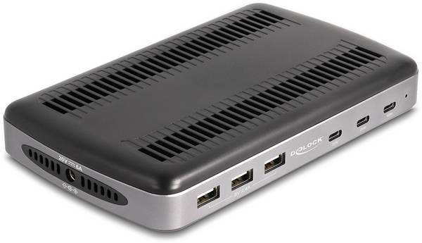 Delock 41461 USB-oplader 112 W USB-A, USB-C USB PD Grijs, Zwart Thuis USB Power Delivery (USB-PD)