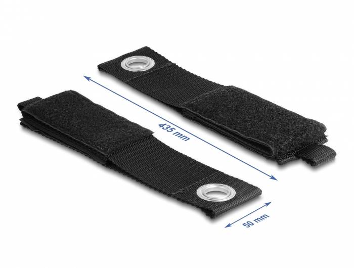 Delock Klittenbandriem (l x b) 435 mm x 50 mm Zwart 5 stuk(s)-3