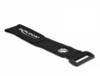 Delock Klittenband kabelbinder (l x b) 150 mm x 20 mm Zwart 5 stuk(s)