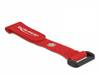 Delock Klittenband kabelbinder (l x b) 150 mm x 20 mm Rood 5 stuk(s)