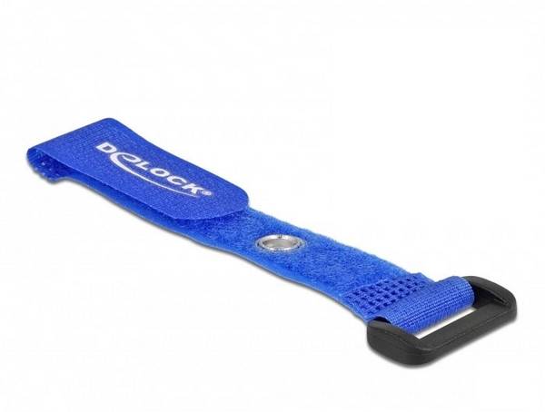 Delock  Klittenband kabelbinder  Om te bundelen  (Ø x l) 7 mm x 150 mm Blauw 5 stuk(s)
