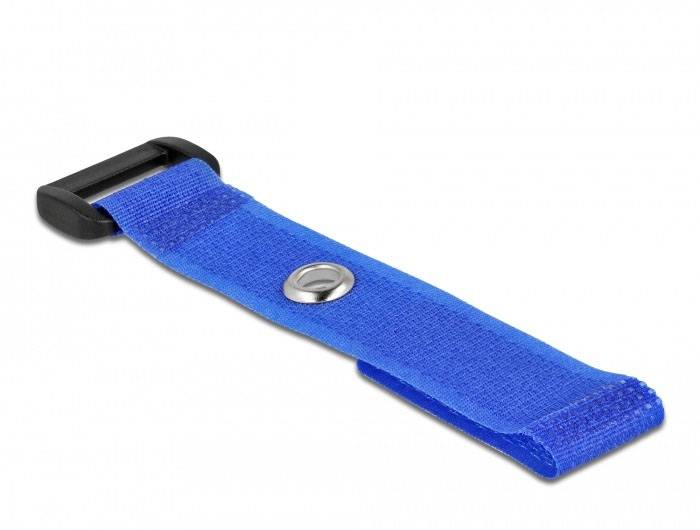 Delock Klittenband kabelbinder Om te bundelen (Ø x l) 7 mm x 150 mm Blauw 5 stuk(s)-3