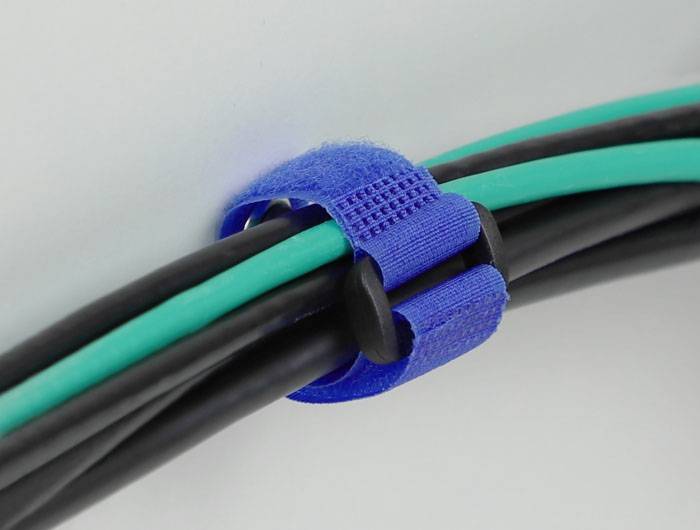 Delock Klittenband kabelbinder Om te bundelen (Ø x l) 7 mm x 150 mm Blauw 5 stuk(s)-4