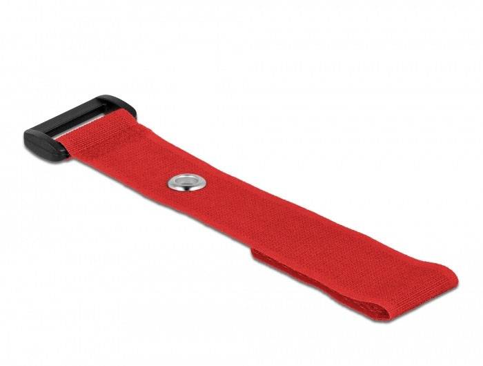 Delock Klittenband kabelbinder (l x b) 190 mm x 25 mm Rood 5 stuk(s)-3