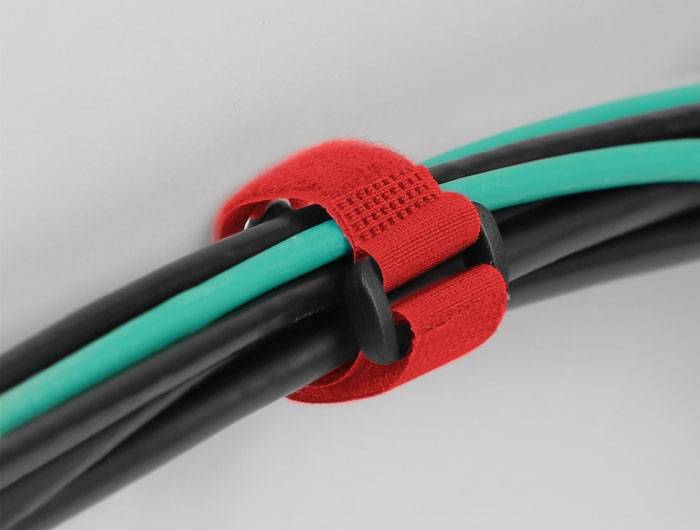 Delock Klittenband kabelbinder (l x b) 190 mm x 25 mm Rood 5 stuk(s)-4