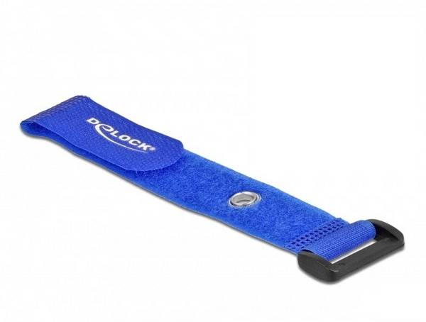 Delock  Klittenband kabelbinder    (l x b) 190 mm x 25 mm Blauw 5 stuk(s)