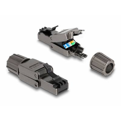 Delock 86514 RJ45-stekker Cat. 8.1 STP CAT.1. Zonder gereedschap 86514 RJ45, stekker Aantal polen (sensoren) 8P8C Zwart -0