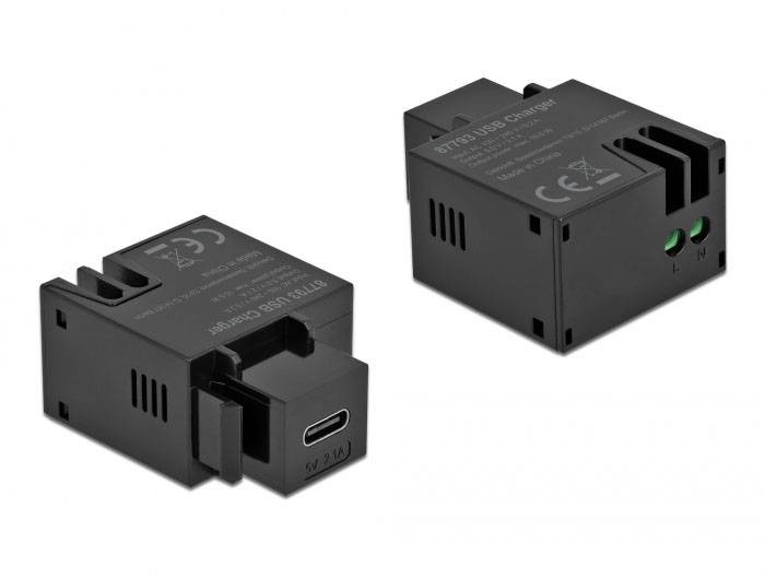 Delock 87793 USB-inbouwmodule Keystone Kabel 1 stuk(s)-2