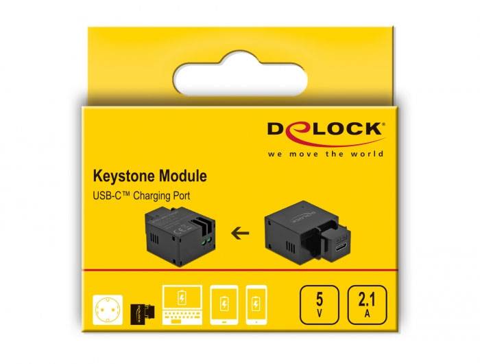 Delock 87793 USB-inbouwmodule Keystone Kabel 1 stuk(s)-3
