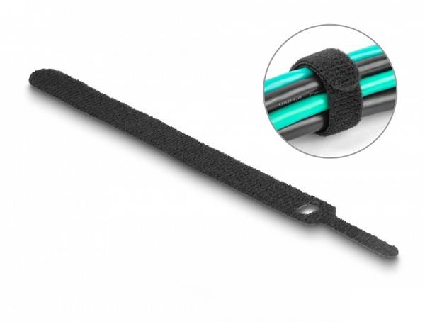 Delock  Klittenband kabelbinder    (l x b) 150 mm x 12 mm Zwart 10 stuk(s)