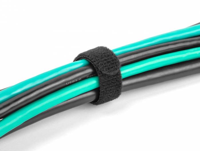 Delock Klittenband kabelbinder (l x b) 150 mm x 12 mm Zwart 10 stuk(s)-3