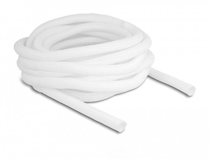 Delock 20814 20814 Gevlochten slang Wit Polyester 10 m 17 mm (max) 1 stuk(s)