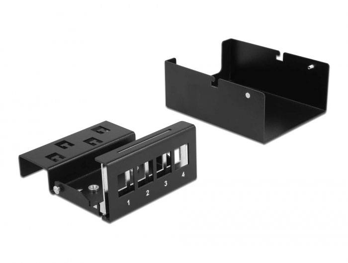 Delock 43409 Patchpaneel Zwart-3