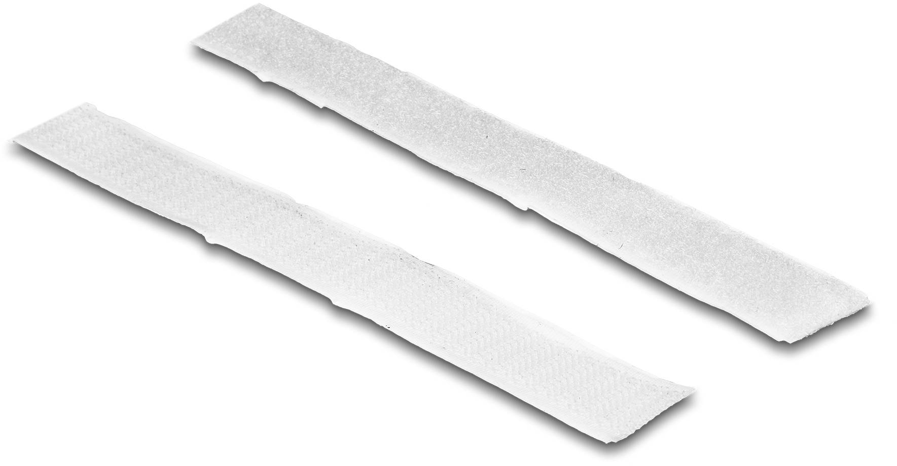 Delock 19061 Klittenband Om vast te plakken Haak- en lusdeel (l x b) 1 m x 20 mm Wit 1 stuk(s)-3