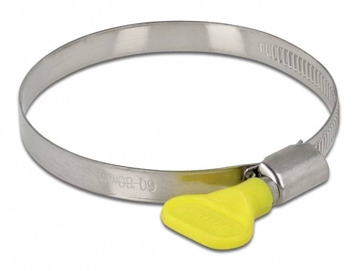 Delock 19454 Slangklem RoestvrijstaalKunststof Bundel-Ø (min.) 60 mm Bundel-Ø (max.) 80 mm 10 stuk(s)-0