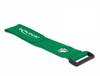 Delock Klittenband kabelbinder Met oogje (Ø x l) 7 mm x 280 mm Groen 3 stuk(s)