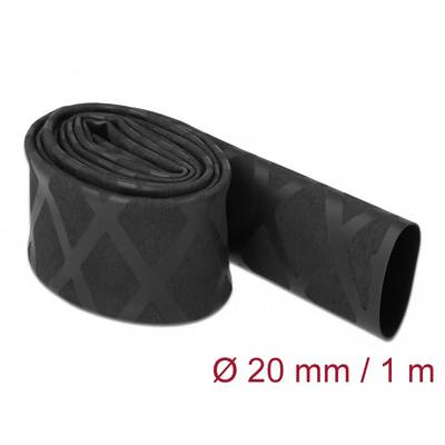 Delock 19593 Krimpkous Zwart 20 mm 10 mm Krimpverhouding:2:1 1 stuk(s)-0
