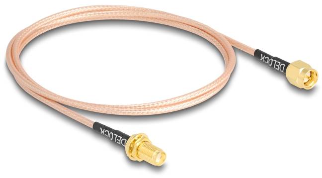 Delock WiFi-antenne Aansluitkabel [1x SMA-stekker - 1x SMA-bus] 0.75 m Meerdere kleuren-1