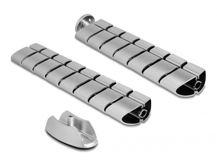 Delock 20796 Kabelgoot Kunststof Zilver (l x b) 740 mm x 75 mm 1 stuk(s)-1