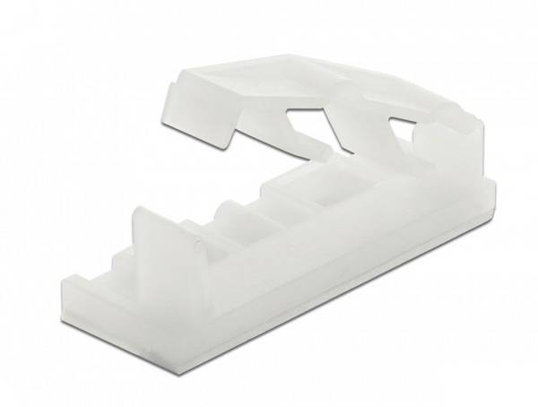Delock Kabelhouder voor platte kabels Zelfklevend 60179 Voor lintkabel Transparant 10 stuk(s)