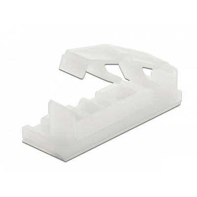 Delock Kabelhouder voor platte kabels Zelfklevend 60179 Voor lintkabel Transparant 10 stuk(s)-0