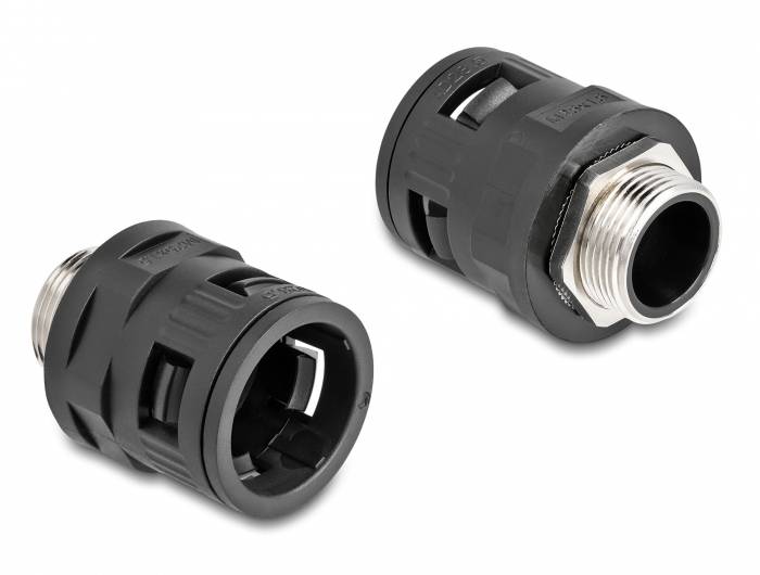 Delock 60455 Waterdicht M25 Messing, Kunststof Zwart 1 stuk(s)-2
