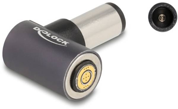 Delock Adapter Serieel [1x Holle DC-stekker - 1x Magnetische aansluiting] 0.003 m Antraciet