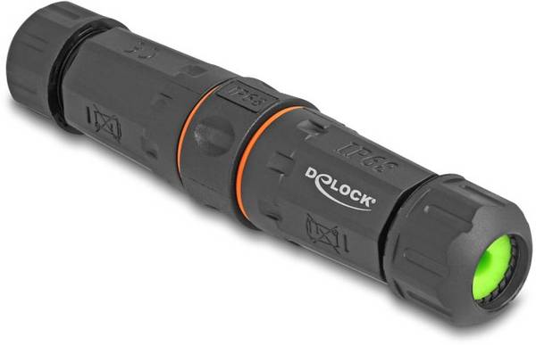 Delock RJ45 Netwerk Adapter Kabel [1x RJ45-bus - 1x RJ45-bus]  Zwart