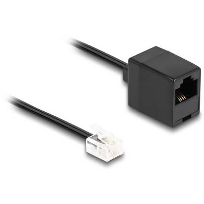 Delock Telefoon (analoog) Aansluitkabel 5 m Zwart-0