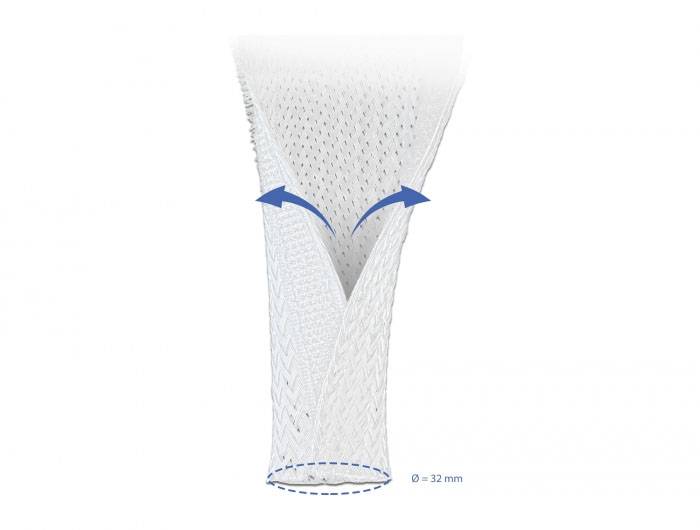 Delock 20818 20818 Gevlochten slang Wit Polyester 5 m 20 mm (max) 1 stuk(s)-3