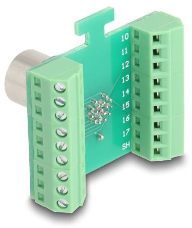 Delock Adapter Serieel [1x M12-bus - 1x Bus] Groen-2